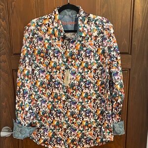 Robert Graham Multicolor Floral Men's Shirt